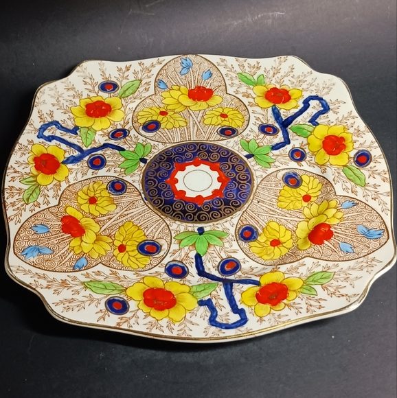 8.75" England vintage Royal Staffordshire porcelain plate, Cairo 8920 - Picture 9 of 9